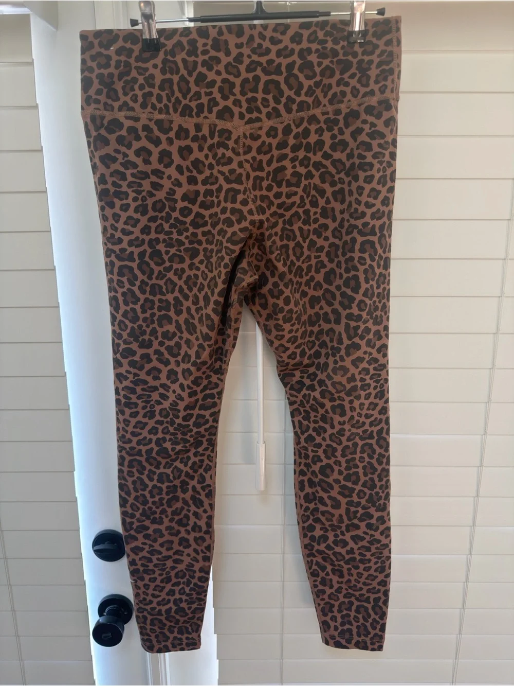 Nike Dri Fit Leopard Print Leggings with faint sparkle
